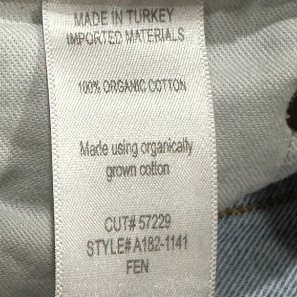 AGOLDE Fen High Rise Relaxed Taper Jeans Dimension Wash Size 24 Cotton Designer - Picture 9 of 9